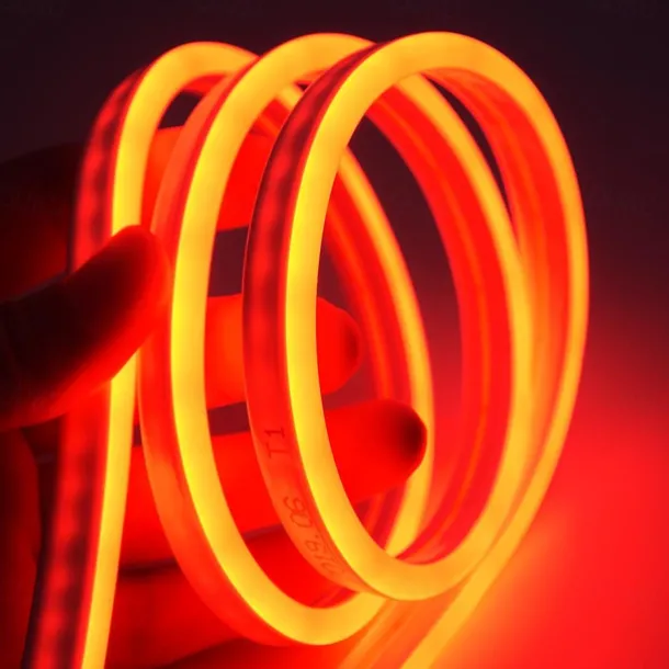 2m 6.6ft Neon Strip Lights 240LEDs 2835 SMD Warm White Colorful DIY Christmas New Year Bar Bedding Party Waterproof Cuttable Decorative 12V