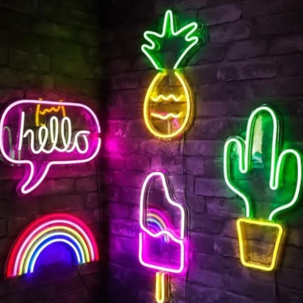 2m 6.6ft Neon Strip Lights 240LEDs 2835 SMD Warm White Colorful DIY Christmas New Year Bar Bedding Party Waterproof Cuttable Decorative 12V