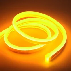 2m 6.6ft Neon Strip Lights 240LEDs 2835 SMD Warm White Colorful DIY Christmas New Year Bar Bedding Party Waterproof Cuttable Decorative 12V