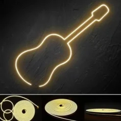 2m 6.6ft Neon Strip Lights 240LEDs 2835 SMD Warm White Colorful DIY Christmas New Year Bar Bedding Party Waterproof Cuttable Decorative 12V