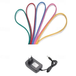 2m 6.6ft Neon Strip Lights 240LEDs 2835 SMD Warm White Colorful DIY Christmas New Year Bar Bedding Party Waterproof Cuttable Decorative 12V