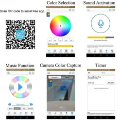 10m 32.8ft Smart LED Strip Light RGB SMD 2835 600LEDs Work with Alexa Google TV Backlight With 24 Keys Remote Control