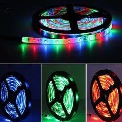 10m 32.8ft Smart LED Strip Light RGB SMD 2835 600LEDs Work with Alexa Google TV Backlight With 24 Keys Remote Control