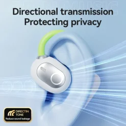 M80 Hands Free Telephone Driving Headset Ear Clip Bluetooth 5.3 Ergonomic Design Surround sound HIFI for Fitness Gym Workout Mobile Phone