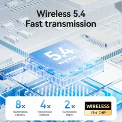 M80 Hands Free Telephone Driving Headset Ear Clip Bluetooth 5.3 Ergonomic Design Surround sound HIFI for Fitness Gym Workout Mobile Phone