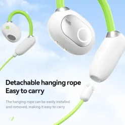 M80 Hands Free Telephone Driving Headset Ear Clip Bluetooth 5.3 Ergonomic Design Surround sound HIFI for Fitness Gym Workout Mobile Phone