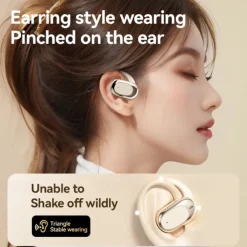 M57 Hands Free Telephone Driving Headset Ear Hook Bluetooth 5.3 Sports Stereo Surround sound for Fitness Gym Workout Mobile Phone