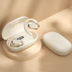 M57 Hands Free Telephone Driving Headset Ear Hook Bluetooth 5.3 Sports Stereo Surround sound for Fitness Gym Workout Mobile Phone