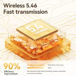 M57 Hands Free Telephone Driving Headset Ear Hook Bluetooth 5.3 Sports Stereo Surround sound for Fitness Gym Workout Mobile Phone