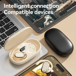 M57 Hands Free Telephone Driving Headset Ear Hook Bluetooth 5.3 Sports Stereo Surround sound for Fitness Gym Workout Mobile Phone