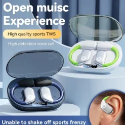 M82 Hands Free Telephone Driving Headset Ear Clip Bluetooth 5.3 Ergonomic Design Stereo Surround sound for Fitness Gym Workout Camping / Hiking Travel Entertainment