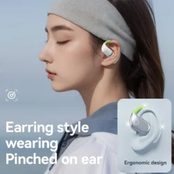 M82 Hands Free Telephone Driving Headset Ear Clip Bluetooth 5.3 Ergonomic Design Stereo Surround sound for Fitness Gym Workout Camping / Hiking Travel Entertainment