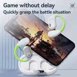 M82 Hands Free Telephone Driving Headset Ear Clip Bluetooth 5.3 Ergonomic Design Stereo Surround sound for Fitness Gym Workout Camping / Hiking Travel Entertainment