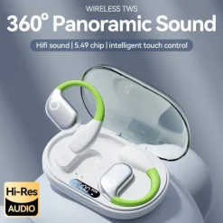 M82 Hands Free Telephone Driving Headset Ear Clip Bluetooth 5.3 Ergonomic Design Stereo Surround sound for Fitness Gym Workout Camping / Hiking Travel Entertainment