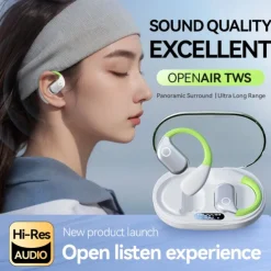 M82 Hands Free Telephone Driving Headset Ear Clip Bluetooth 5.3 Ergonomic Design Stereo Surround sound for Fitness Gym Workout Camping / Hiking Travel Entertainment