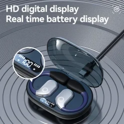 M82 Hands Free Telephone Driving Headset Ear Clip Bluetooth 5.3 Ergonomic Design Stereo Surround sound for Fitness Gym Workout Camping / Hiking Travel Entertainment