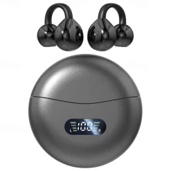 M79 Hands Free Telephone Driving Headset Ear Clip Bluetooth 5.3 Stereo Surround sound HIFI for Yoga Fitness Gym Workout Mobile Phone