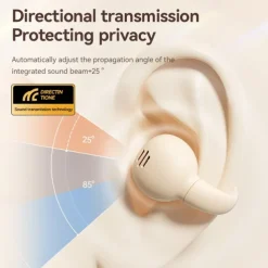 M59 Hands Free Telephone Driving Headset Ear Clip Bluetooth 5.3 Sports Ergonomic Design Stereo for Apple Samsung Huawei Xiaomi MI Yoga Fitness Gym Workout Mobile Phone