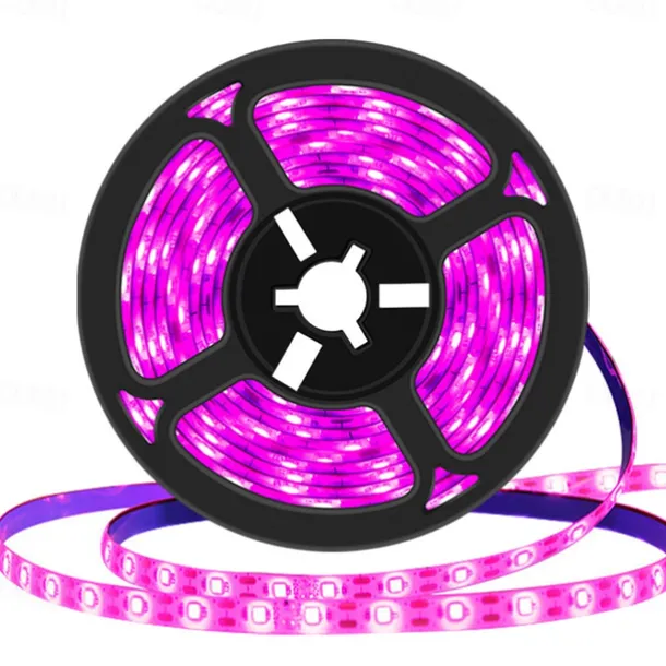 5m LED Grow Light Full Spectrum DC 5V USB Plant Light Grow LED Strip Phyto Lamp for Vegetable Flower Seedling Grow Tent Box IP65