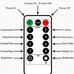 10M 100LED LED Fairy Lights LED String Lights Waterproof Remote Control 8 Function Copper Wire Outdoor AA Battery-Powered Christmas Wedding Birthday Family Party Room Decoration Without Batte