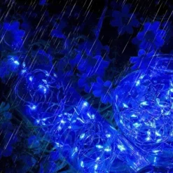 10M 100LED LED Fairy Lights LED String Lights Waterproof Remote Control 8 Function Copper Wire Outdoor AA Battery-Powered Christmas Wedding Birthday Family Party Room Decoration Without Batte