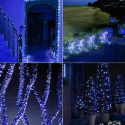 10M 100LED LED Fairy Lights LED String Lights Waterproof Remote Control 8 Function Copper Wire Outdoor AA Battery-Powered Christmas Wedding Birthday Family Party Room Decoration Without Batte