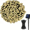 30m 300LED Solar String Lights Outdoor Waterproof 10m 100 LED Solar Christmas/Halloween Lights 8 Modes Twinkle Mini Lights For Gardens Wedding Party Tree Xmas Outdoors Decoration