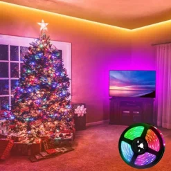 5m LED Strip Lights RGB Tiktok Lights 300 LED 2835 SMD RGB Tape Lights Light Sets Self Adhesive Multicolor for Room Kitchen TV Festival Illumination with Remote 12V