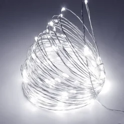 2M 20LED USB Powered Gypsophila String Lights, Warm White/Red Cuttable Design, Outdoor Garden String Lights Christmas Courtyard Decoration