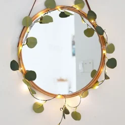 2M 20LEDs Eucalyptus Vine LED String Light Battery Operation Christmas Room Decoration Rattan Lights Valentine's Day Decoration Fairy Lights