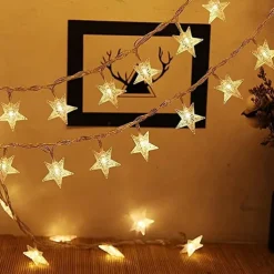 10m 80LEDs Fairy Star String Lights Remote Control 8 Modes Waterproof Wedding Party Garden Patio Bedroom Home Holiday Christmas Decoration