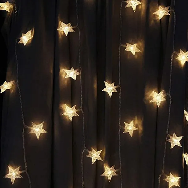 10m 80LEDs Fairy Star String Lights Remote Control 8 Modes Waterproof Wedding Party Garden Patio Bedroom Home Holiday Christmas Decoration