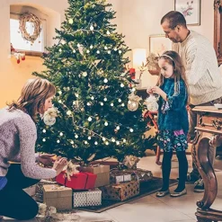 10m 80LEDs Globe String Lights Mini Ball with Remote Control LED Christmas Light Ball String Lights 10m 80LED 8 Modes Lighting Waterproof Fairy Lights Wedding Party Garden Bedroom Home Decoration