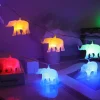 1.5m 10LEDs LED String Lights Elephant Animal Shaped Fairy String Lights Children's Room Decor Christmas Party Holiday Home Decoration Best Gift for Children
