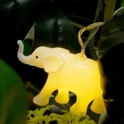 1.5m 10LEDs LED String Lights Elephant Animal Shaped Fairy String Lights Children's Room Decor Christmas Party Holiday Home Decoration Best Gift for Children