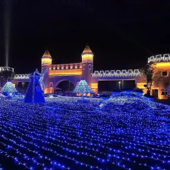 100M 800LEDs Outdoor Christmas Tree LED Fairy String Lights Waterproof EU UK Plug Holiday Lighting Wedding Party Decoration 220-240V