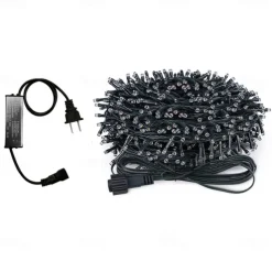 50M 100M Outdoor Waterproof Light String Festival Party Decorative Light 8-mode Iron Shell Waterproof Power Supply Garden Garden Garden Lighting Lamp 24V Low Voltage 1 set