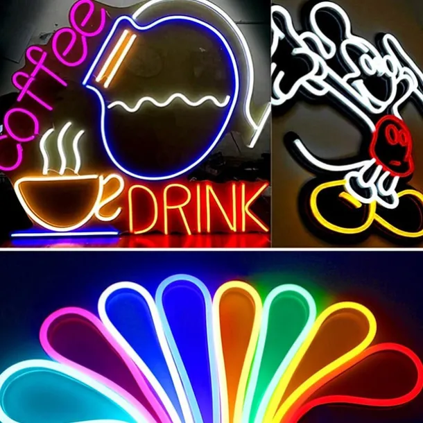 1m Neon Strip Lights 120 LEDs 2835 SMD 1pc Warm White White Yellow Waterproof Cuttable Decorative 12 V