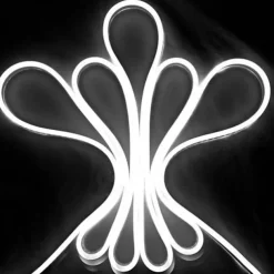 1m Neon Strip Lights 120 LEDs 2835 SMD 1pc Warm White White Yellow Waterproof Cuttable Decorative 12 V