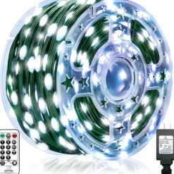 100m Outdoor Waterproof LED Light Strips String Lights Christmas String Lights 1000 LEDs 329FT White Creative String Lights Holiday Lights Party Holiday Wedding 29V