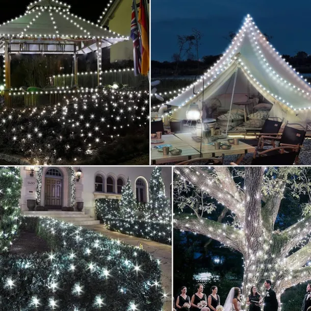 100m Outdoor Waterproof LED Light Strips String Lights Christmas String Lights 1000 LEDs 329FT White Creative String Lights Holiday Lights Party Holiday Wedding 29V