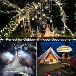 100m Outdoor Waterproof LED Light Strips String Lights Christmas String Lights 1000 LEDs 329FT White Creative String Lights Holiday Lights Party Holiday Wedding 29V