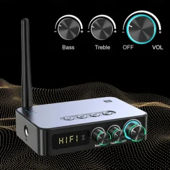 M9 Pro Bluetooth 5.1 Audio Receiver Transmitter 3.5mm Aux Wireless Music Adapter U Disk/TF Card FM Radio Player DAC Converter