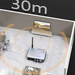 M9 Pro Bluetooth 5.1 Audio Receiver Transmitter 3.5mm Aux Wireless Music Adapter U Disk/TF Card FM Radio Player DAC Converter