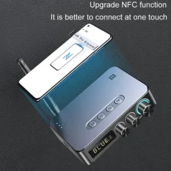 M9 Pro Bluetooth 5.1 Audio Receiver Transmitter 3.5mm Aux Wireless Music Adapter U Disk/TF Card FM Radio Player DAC Converter