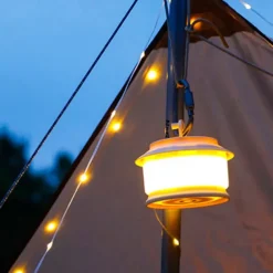 20m Rollable LED Garland Camping Light with Retractable LED String Lights Festive Atmosphere Party Tent Lighting Current