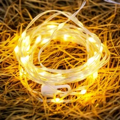 20m Rollable LED Garland Camping Light with Retractable LED String Lights Festive Atmosphere Party Tent Lighting Current