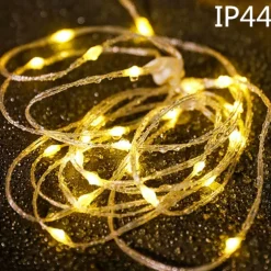 20m Rollable LED Garland Camping Light with Retractable LED String Lights Festive Atmosphere Party Tent Lighting Current