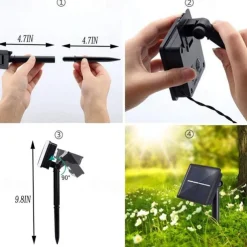 5/6.5/7m Solar Garden Chili Lights Outdoor Red Chili Pepper String Lights-Waterproof LED Kitchen Christmas Decorative Lights for Garden Lawn Patio Yard Home Party Porch Decor 5M 20LED/6.5M 30LED/7M 50LED