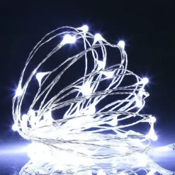 10m String Lights 100 LEDs 1pc Warm White Cold White Multi Color Waterproof Party Decorative USB Powered